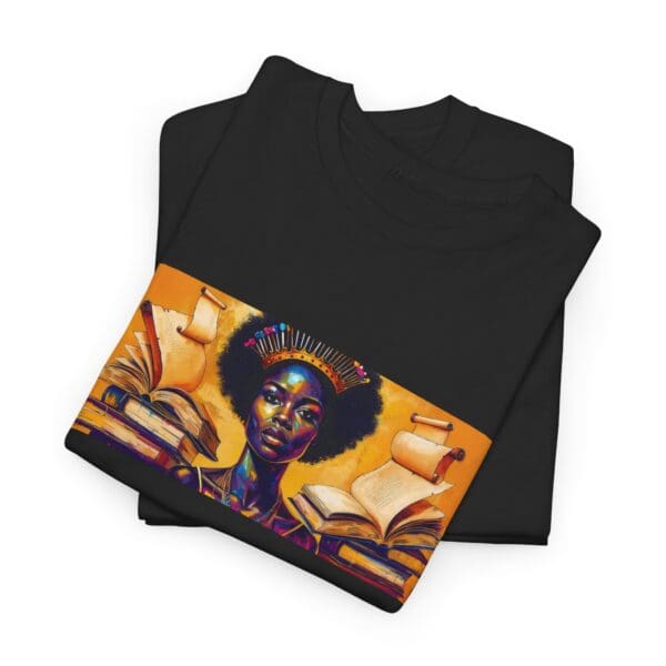 Artistic Unisex Heavy Cotton Tee - Unique Graphic Design  "Afro-Centric. Knowledge-Driven. - Image 16