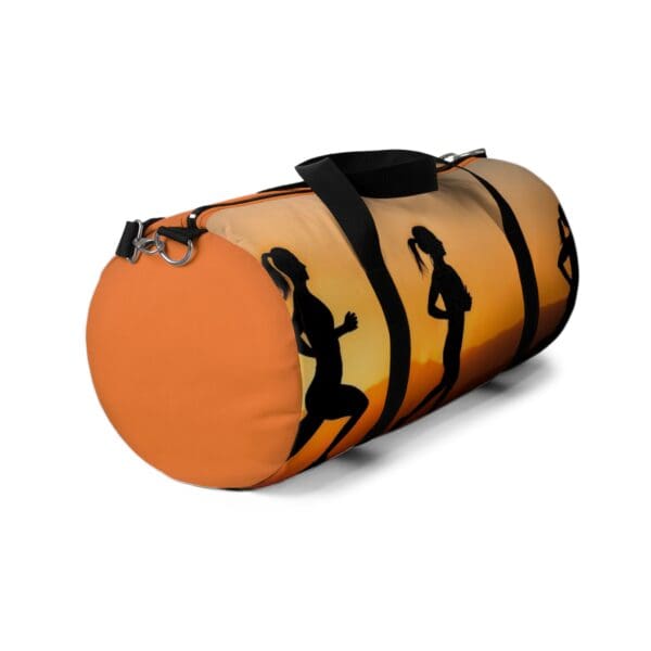 Sunset Runner Duffel Bag - Sporty Travel Gear for Active Lifestyles Golden skies, unstoppable spirit. - Image 3