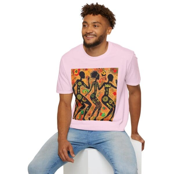 Artistic Dance Unisex Softstyle T-Shirt - Vibrant Culture Print "Symbols of the Past. Strength for the Future." - Image 111