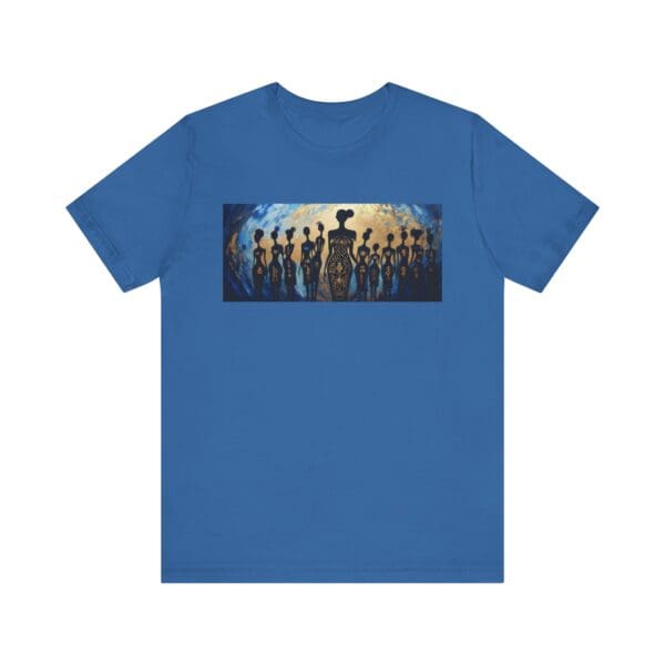 Artistic Unisex Jersey Tee - Colorful Silhouette Design - Image 85