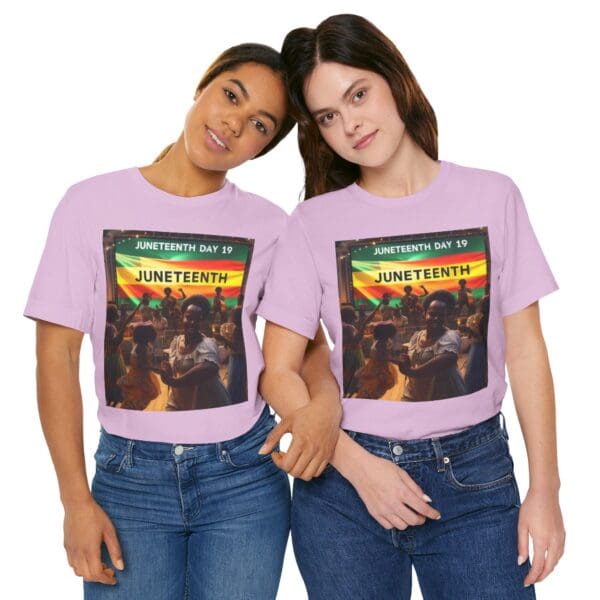 Juneteenth Celebration Tee, Unisex Jersey T-Shirt, Short Sleeve Graphic Tee, Black History Month Shirt, Family Reunion Apparel, Gift [...]"Juneteenth: Freedom Forever, Legacy Unbreakable." - Image 107