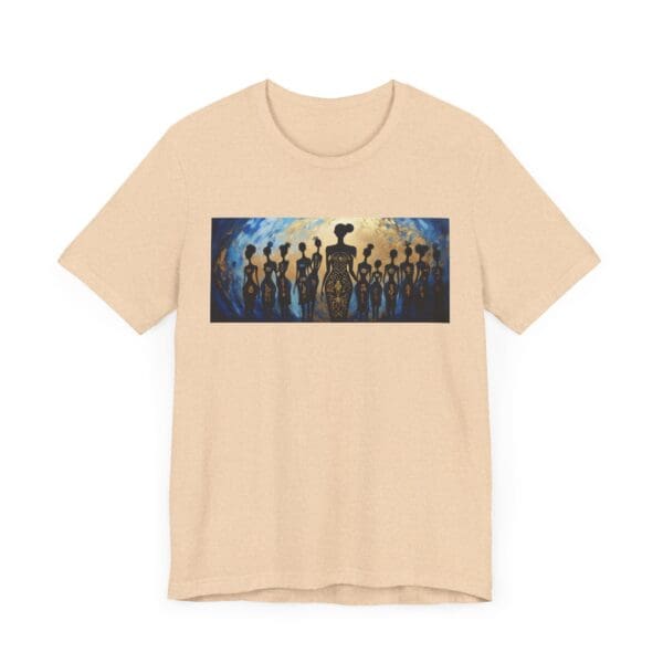 Artistic Unisex Jersey Tee - Colorful Silhouette Design - Image 31