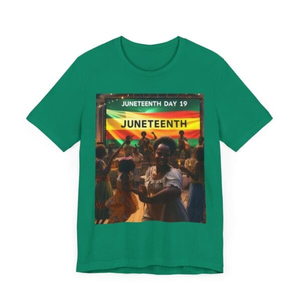Juneteenth Celebration Tee, Unisex Jersey T-Shirt, Short Sleeve Graphic Tee, Black History Month Shirt, Family Reunion Apparel, Gift [...]"Juneteenth: Freedom Forever, Legacy Unbreakable." - Image 58