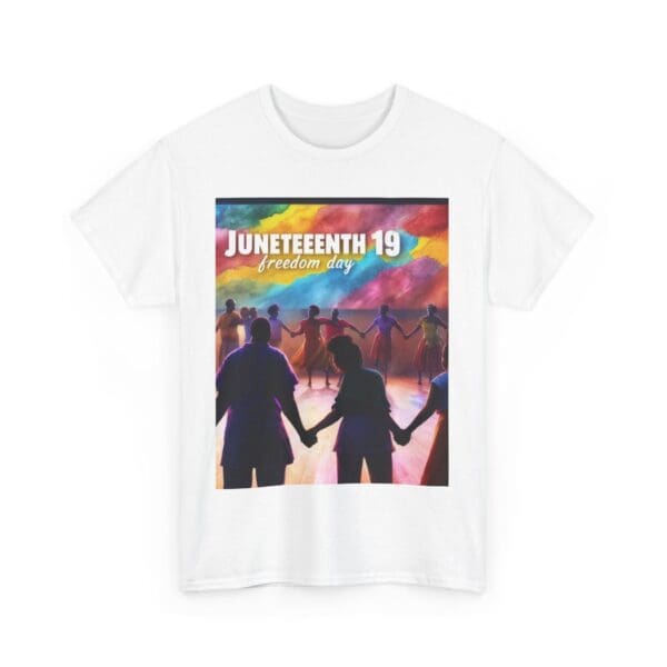 Juneteenth Celebration Tee, Unisex Heavy Cotton Shirt, Freedom Day Apparel, African American History T-Shirt, Comfortable Graphic Tee - Image 3