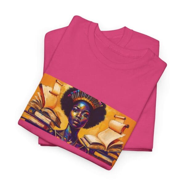 Artistic Unisex Heavy Cotton Tee - Unique Graphic Design  "Afro-Centric. Knowledge-Driven. - Image 104