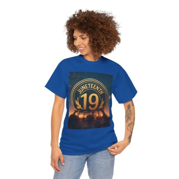 Juneteenth Celebration Unisex Heavy Cotton Tee June 19, 1865—The Truth Unfolds 💚 - Image 92