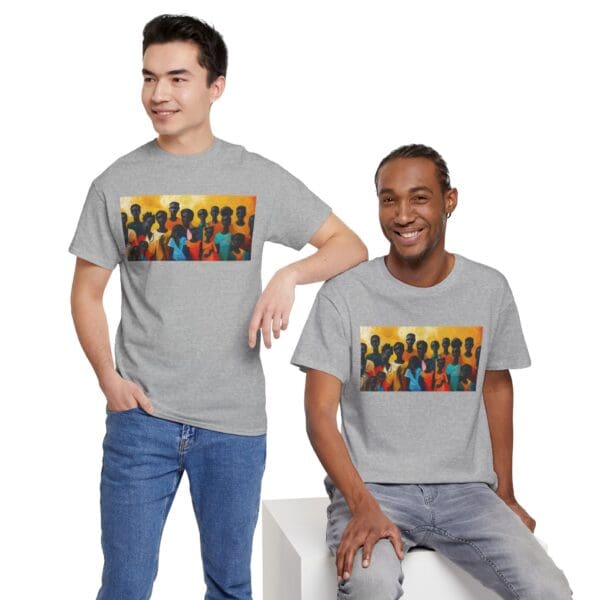 Cultural Unity Unisex Heavy Cotton Tee - Art Inspired Graphic Shirt "Bright Sun. Bold Spirit. Timeless Legacy." - Image 26