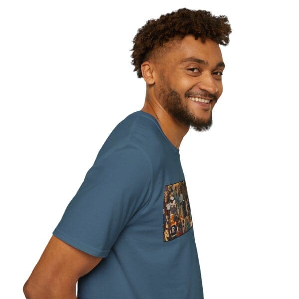 Artistic Unisex Softstyle T-Shirt - Vibrant Community Design "Wear the Movement. Live the Story." - Image 69