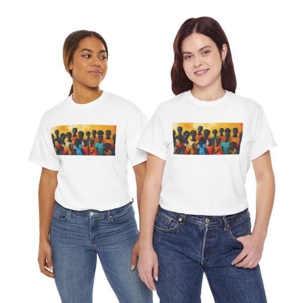 Cultural Unity Unisex Heavy Cotton Tee - Art Inspired Graphic Shirt "Bright Sun. Bold Spirit. Timeless Legacy." - Image 7