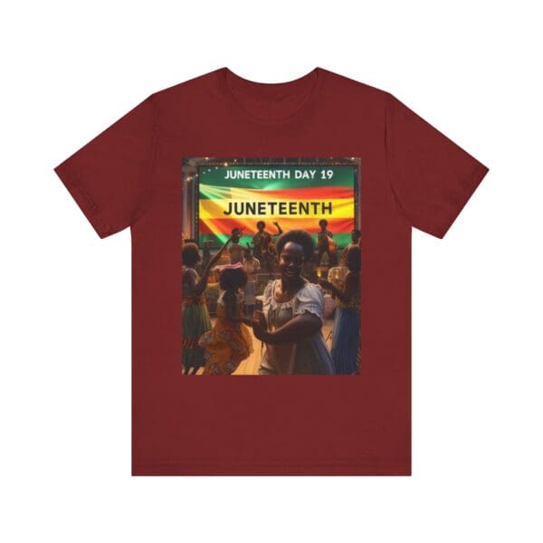 Juneteenth Celebration Tee, Unisex Jersey T-Shirt, Short Sleeve Graphic Tee, Black History Month Shirt, Family Reunion Apparel, Gift [...]"Juneteenth: Freedom Forever, Legacy Unbreakable." - Image 140