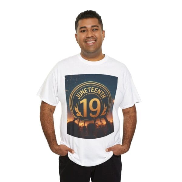 Juneteenth Celebration Unisex Heavy Cotton Tee June 19, 1865—The Truth Unfolds 💚 - Image 7