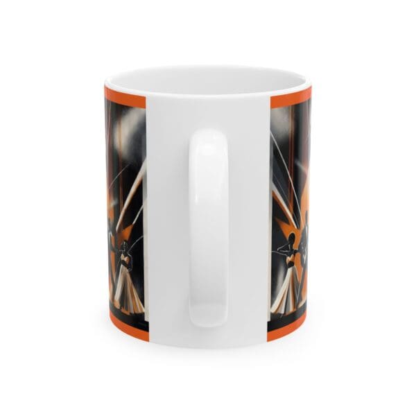 Retro Music Celebration Ceramic Mug, Coffee Lover Gift, Jazz Concert Mug, Gift for Musicians, Coffee or Tea Cup - Image 2