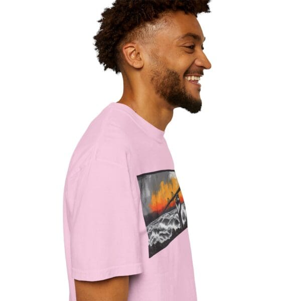 Empowerment Garment-Dyed Unisex T-Shirt - Bold Fist Design Defiant in the Storm, Rising in Strength - Image 142