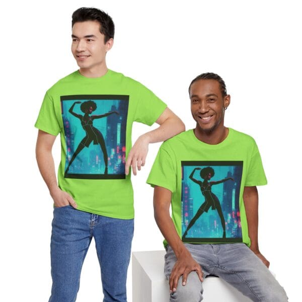 Empowerment Unisex Heavy Cotton Tee - Bold Urban Vibes "Black Joy in Motion. Strength in Every Step." - Image 45