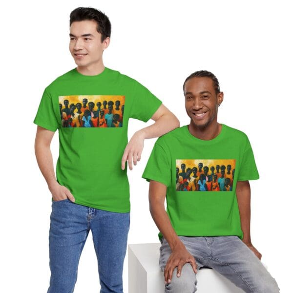 Cultural Unity Unisex Heavy Cotton Tee - Art Inspired Graphic Shirt "Bright Sun. Bold Spirit. Timeless Legacy." - Image 78