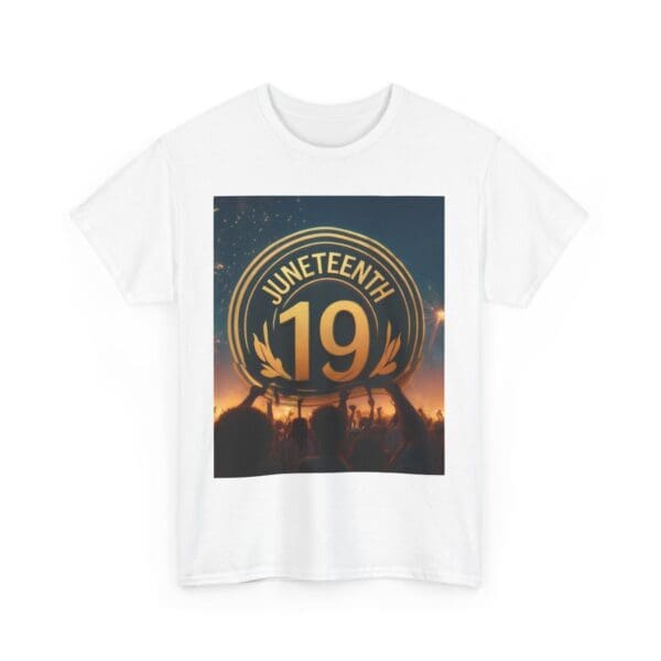 Juneteenth Celebration Unisex Heavy Cotton Tee June 19, 1865—The Truth Unfolds 💚 - Image 3