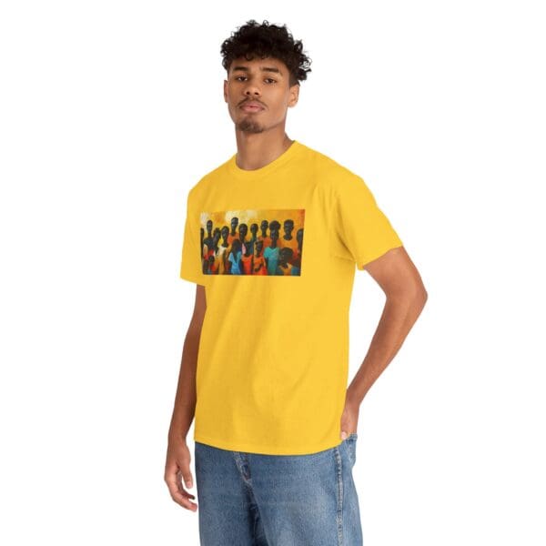 Cultural Unity Unisex Heavy Cotton Tee - Art Inspired Graphic Shirt "Bright Sun. Bold Spirit. Timeless Legacy." - Image 60