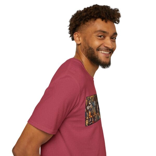 Artistic Unisex Softstyle T-Shirt - Vibrant Community Design "Wear the Movement. Live the Story." - Image 117
