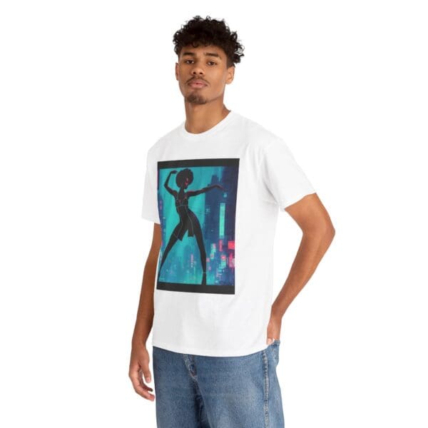 Empowerment Unisex Heavy Cotton Tee - Bold Urban Vibes "Black Joy in Motion. Strength in Every Step." - Image 7