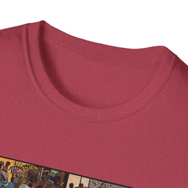 Artistic Unisex Softstyle T-Shirt - Vibrant Community Design "Wear the Movement. Live the Story." - Image 113