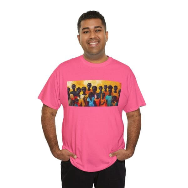 Cultural Unity Unisex Heavy Cotton Tee - Art Inspired Graphic Shirt "Bright Sun. Bold Spirit. Timeless Legacy." - Image 105