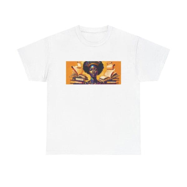 Artistic Unisex Heavy Cotton Tee - Unique Graphic Design  "Afro-Centric. Knowledge-Driven.