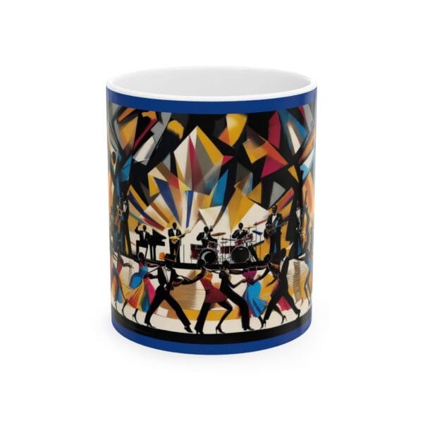 Vibrant Dance Scene Ceramic Mug - 11oz & 15oz Coffee Cup for Music Lovers