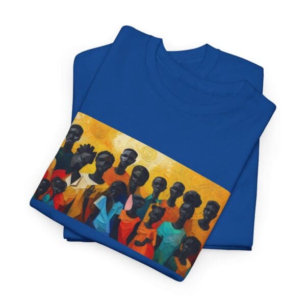 Cultural Unity Unisex Heavy Cotton Tee - Art Inspired Graphic Shirt "Bright Sun. Bold Spirit. Timeless Legacy." - Image 84