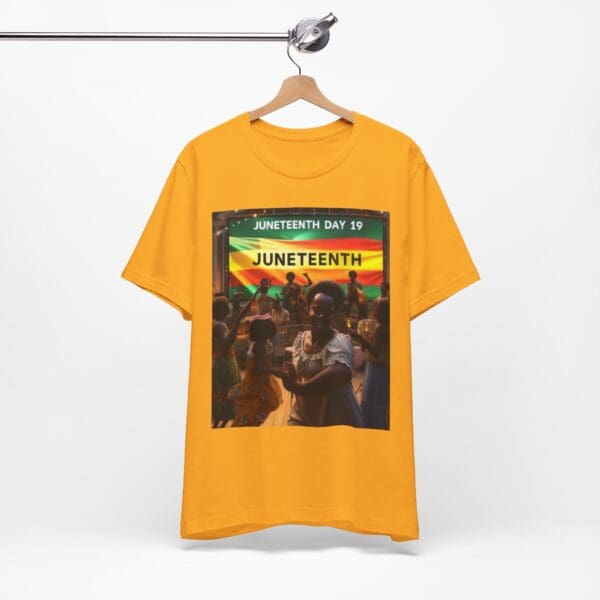 Juneteenth Celebration Tee, Unisex Jersey T-Shirt, Short Sleeve Graphic Tee, Black History Month Shirt, Family Reunion Apparel, Gift [...]"Juneteenth: Freedom Forever, Legacy Unbreakable." - Image 37