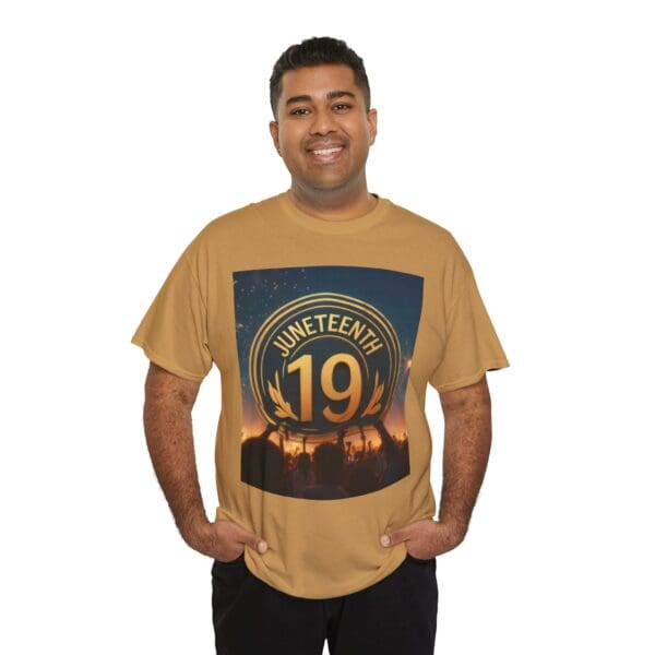 Juneteenth Celebration Unisex Heavy Cotton Tee June 19, 1865—The Truth Unfolds 💚 - Image 52