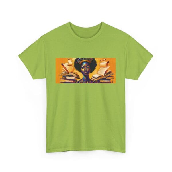 Artistic Unisex Heavy Cotton Tee - Unique Graphic Design  "Afro-Centric. Knowledge-Driven. - Image 64