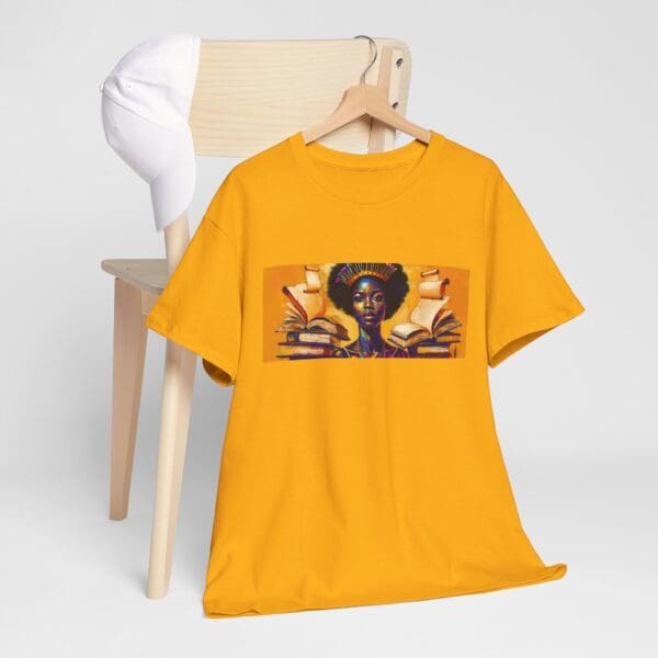 Artistic Unisex Heavy Cotton Tee - Unique Graphic Design  "Afro-Centric. Knowledge-Driven. - Image 38