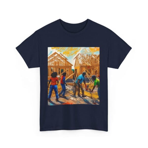 Inspirational Construction Worker Tee - Unisex Heavy Cotton Shirt - Image 110