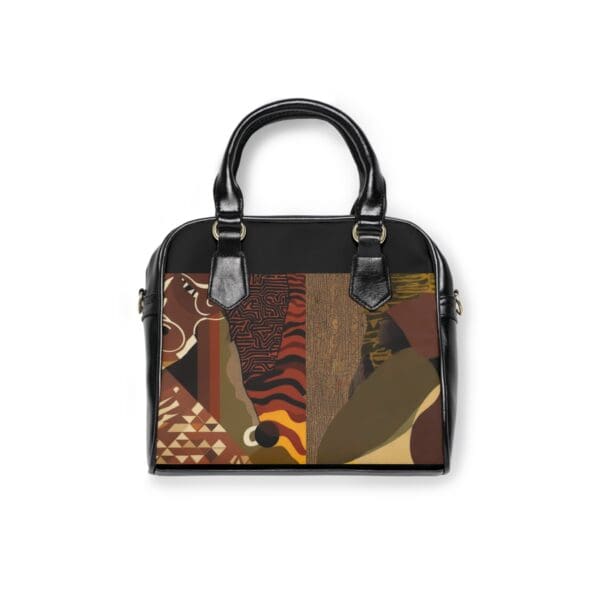 Artistic Shoulder Handbag - Stylish Modern Design for Everyday Use