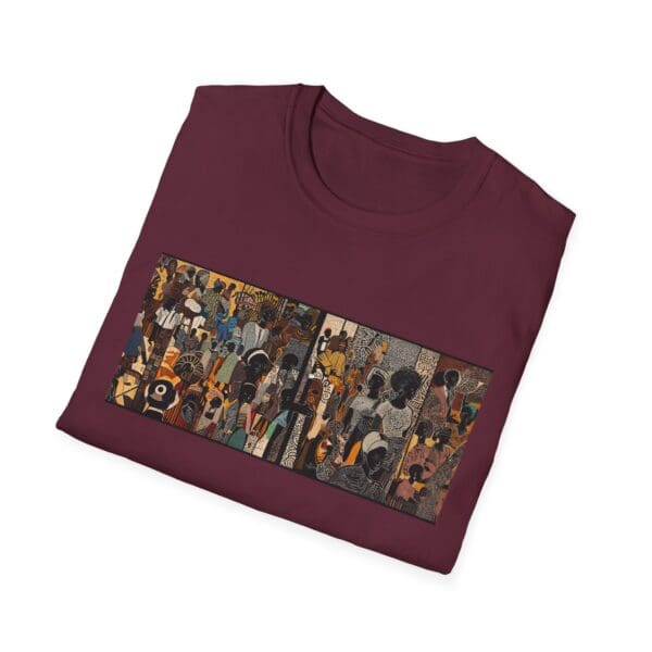 Artistic Unisex Softstyle T-Shirt - Vibrant Community Design "Wear the Movement. Live the Story." - Image 26