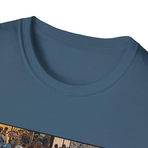 Artistic Unisex Softstyle T-Shirt - Vibrant Community Design "Wear the Movement. Live the Story." - Image 65