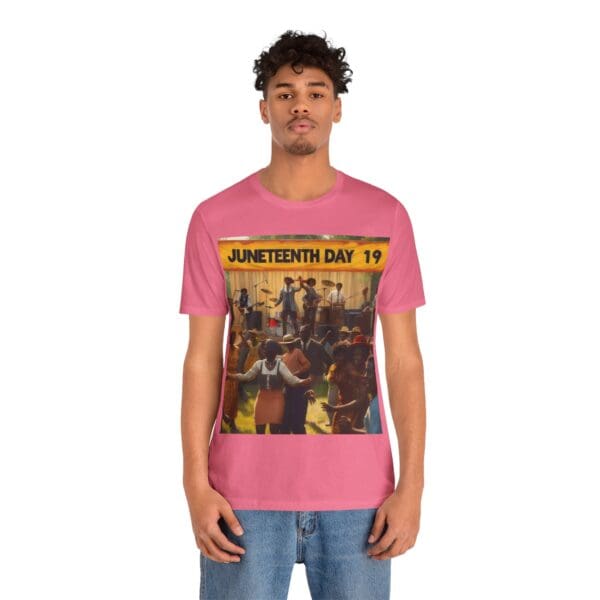 Juneteenth Celebration Tee, Unisex Short Sleeve T-Shirt for Freedom Day, Black History Month, Gift for Activists, Summer Wear, Vintage Style - Image 133