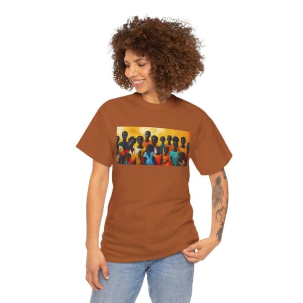 Cultural Unity Unisex Heavy Cotton Tee - Art Inspired Graphic Shirt "Bright Sun. Bold Spirit. Timeless Legacy." - Image 41