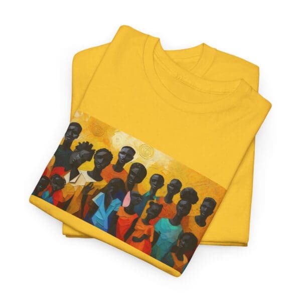 Cultural Unity Unisex Heavy Cotton Tee - Art Inspired Graphic Shirt "Bright Sun. Bold Spirit. Timeless Legacy." - Image 57