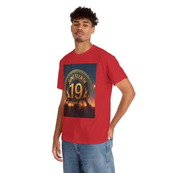 Juneteenth Celebration Unisex Heavy Cotton Tee June 19, 1865—The Truth Unfolds 💚 - Image 126