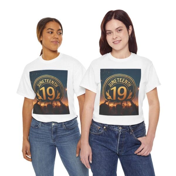 Juneteenth Celebration Unisex Heavy Cotton Tee June 19, 1865—The Truth Unfolds 💚 - Image 9