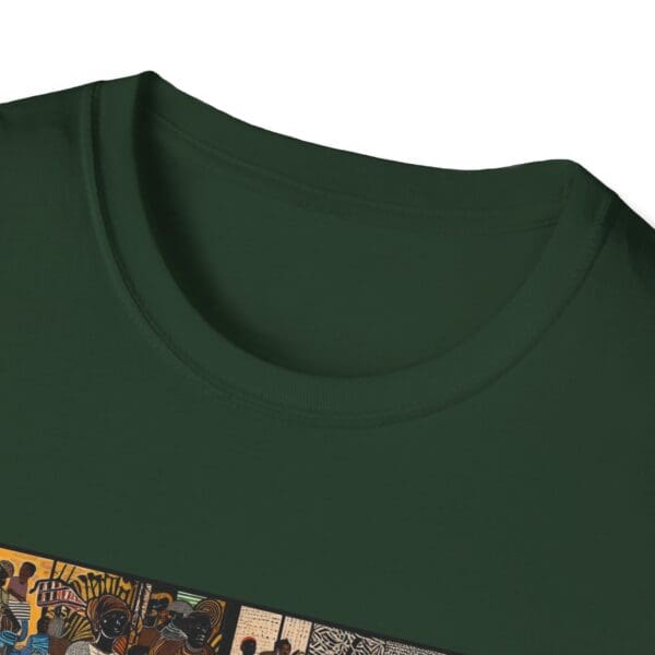 Artistic Unisex Softstyle T-Shirt - Vibrant Community Design "Wear the Movement. Live the Story." - Image 49