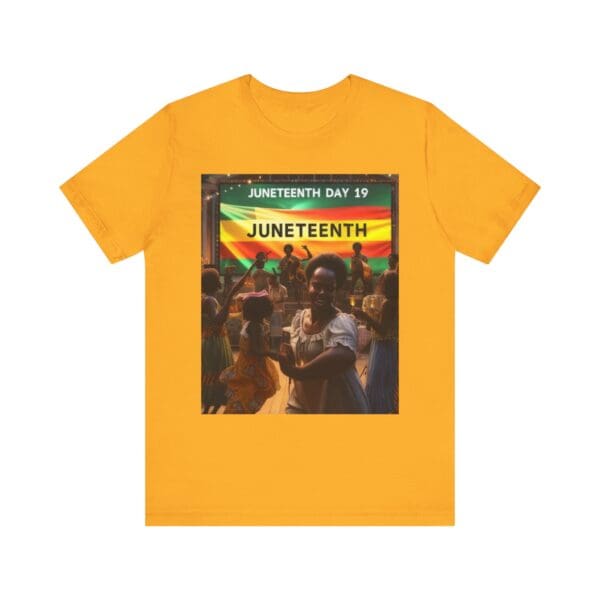 Juneteenth Celebration Tee, Unisex Jersey T-Shirt, Short Sleeve Graphic Tee, Black History Month Shirt, Family Reunion Apparel, Gift [...]"Juneteenth: Freedom Forever, Legacy Unbreakable." - Image 35