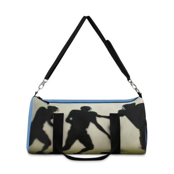 Athletic Duffel Bag with Silhouette Design for Sports Enthusiasts | Perfect for Gym, Travel, & Fitness 🏈 “On the Line. In the Moment. Play Fierce.” - Image 6