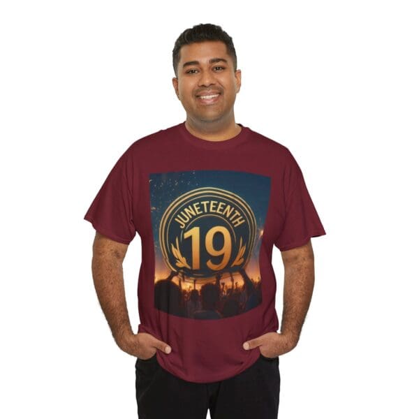 Juneteenth Celebration Unisex Heavy Cotton Tee June 19, 1865—The Truth Unfolds 💚 - Image 139