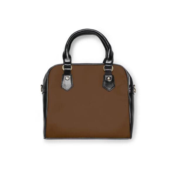 Trendy Geometric Shoulder Handbag - Chic Brown Pattern for Everyday Style - Image 2