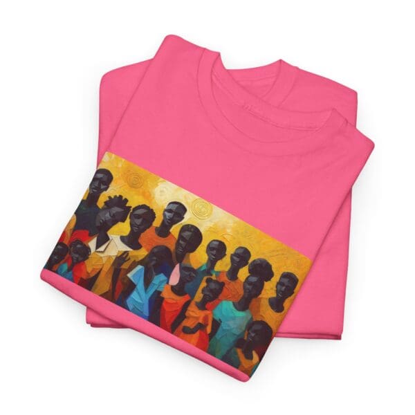 Cultural Unity Unisex Heavy Cotton Tee - Art Inspired Graphic Shirt "Bright Sun. Bold Spirit. Timeless Legacy." - Image 102