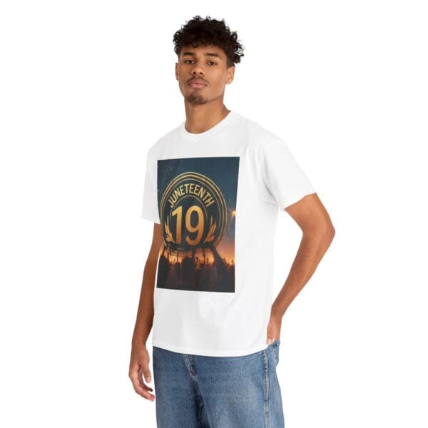 Juneteenth Celebration Unisex Heavy Cotton Tee June 19, 1865—The Truth Unfolds 💚 - Image 6