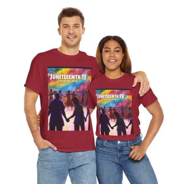 Juneteenth Celebration Tee, Unisex Heavy Cotton Shirt, Freedom Day Apparel, African American History T-Shirt, Comfortable Graphic Tee - Image 106