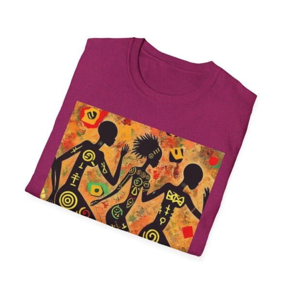 Artistic Dance Unisex Softstyle T-Shirt - Vibrant Culture Print "Symbols of the Past. Strength for the Future." - Image 59